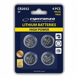 ESPERANZA bateria litowa CR2032 blister 4szt