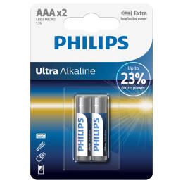 PHILIPS Baterie LR03 AAA uLTRA Alkaline blister 2szt