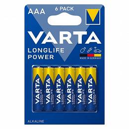 6 sztuk baterii VARTA AAA LR03 1,5V LongLife Power