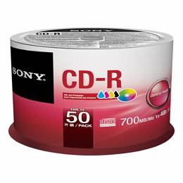 Płyta SONY print Inkjet CD-R 80/700MB x52 op 50 szt.