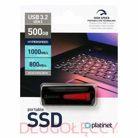 PLATINET dysk SSD z USB 3.2 500GB