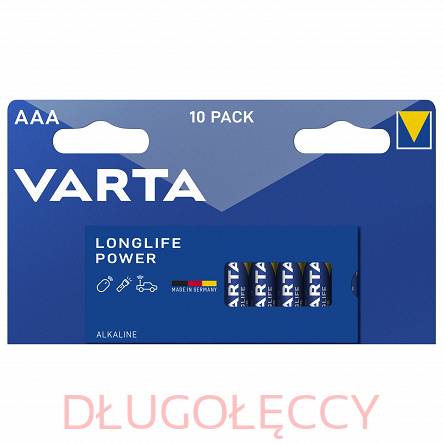 10 sztuk baterii VARTA AAA LR03 1,5V LongLife Power