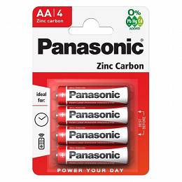 PANASONIC R6 AA Bateria węglowa na blistrze 4 szt.