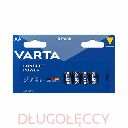10 sztuk baterie alkaliczne VARTA AA LR6 LONGLIFE POWER