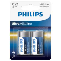 PHILIPS Baterie LR14 C Ultra Alkaline blister 2szt.
