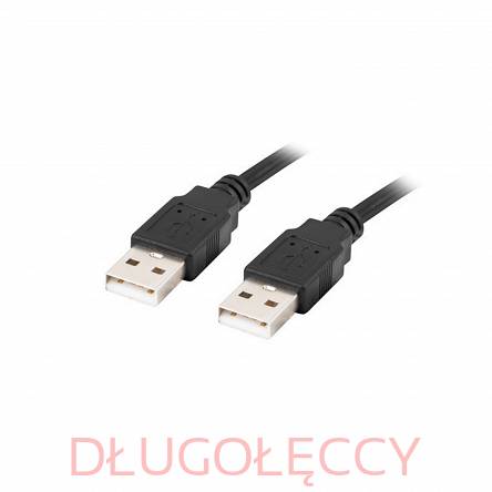 LANBERG kabel USB-A(M)->USB-A(M) 2.0 1m czarny