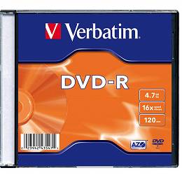 VERBATIM DVD-R 4.7GB 16x slim