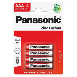 Panasonic R3 AAA bateria węglowa blister 4 sztuki