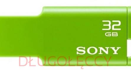SONY Pendrive 32GB WCR-LED Lumineux USM32GM zielony