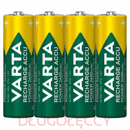 Akumulatorek VARTA 2600mAh AA R6 blister 4szt Ready To Use Power