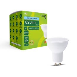 INQ lampa LED GU10 MR16 9W (62W) 820lm 6500K zimna biała