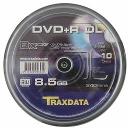 Płyty DVD+R 8,5GB 8X DOUBLE LAYER CAKE 10 szt Traxdata