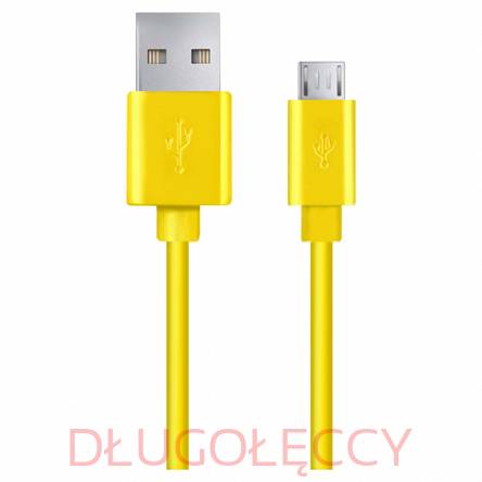 ESPERANZA EB172Y kabel USB 2.0 - micro USB 0,8m żółty