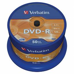 VERBATIM DVD-R 4.7GB x16 AZO op50 szt. cake box