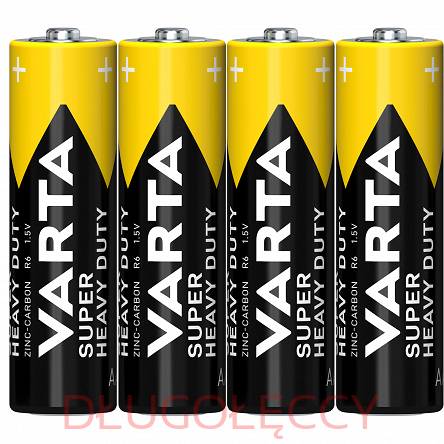 4 sztuki Varta R6 AA Superlife bateria tray