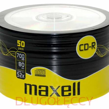 Płyty CD-R 700MB x 52 opakowanie 50 szt spin MAXELL