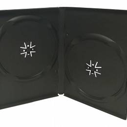 Pudełko ETUI na 2 płyty DVD 14 mm czarne