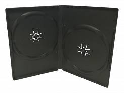 Pudełko ETUI na 2 płyty DVD 14 mm czarne