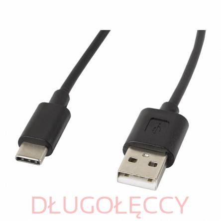 KABEL USB-C(M)->USB-A(M) 2.0 1.8M CZARNY LANBERG