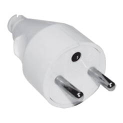 Wtyczka prosta z uziemieniem 16A biała max 3680W