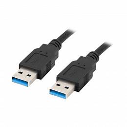 LANBERG KABEL USB-A(M)->USB-A(M) 3.0 1.8m czarny