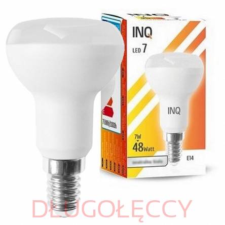 INQ E14 LED 7W (48W) R50 600lm 3000K ciepła biała