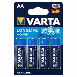 4 sztuki blister baterie alkaliczne VARTA AA LR6 LongLife Power