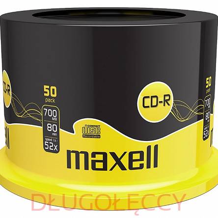 MAXELL płyty CD-R 80 700MB x52 cake 50 szt
