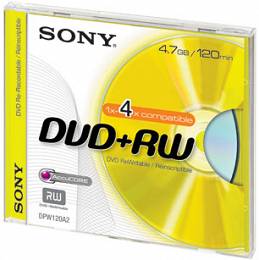 Płyta SONY DVD+RW 4.7GB x4 1szt box 