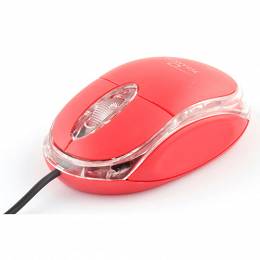 Mysz optyczna TM-102R 3D czerwona USB RAPTOR TITANUM
