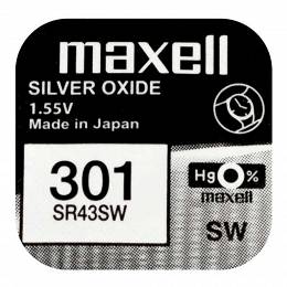 MAXELL SR43SW 301 1,55V bateria srebrowa