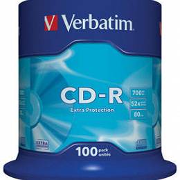 Płyta CD-R VERBATIM Extra Protecion CD-R 80 700x52 op. 100 szt