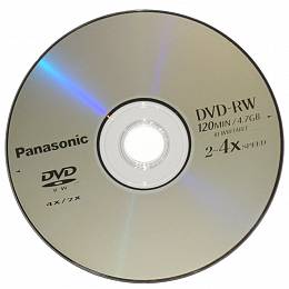 Panasonic DVD-RW 4.7GB 2-4x speed op 10 szt.cake box
