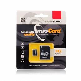Imro Karta micro 8GB SDHC klasa 4+adapter