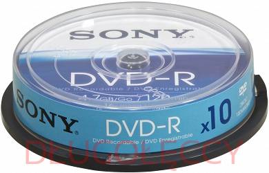 Płyta SONY DVD-R 4.7GBx16 op 10 szt. cake box