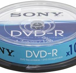 Płyta SONY DVD-R 4.7GBx16 op 10 szt. cake box