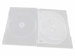 ETUI na płyty DVD-4 bezbarwne z trayą
