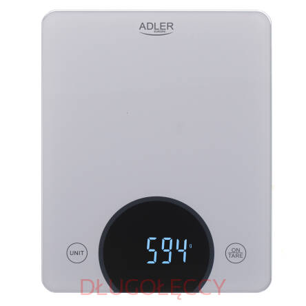 Adler AD 3173s Waga kuchenna - do 10kg - LED srebrna