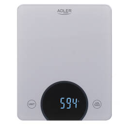 Adler AD 3173s Waga kuchenna - do 10kg - LED srebrna