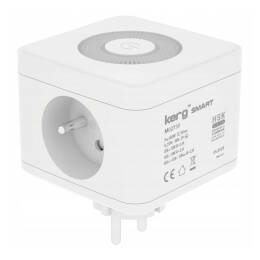 KERG przedłużacz 2gniazda USB-A USB-C LED biały