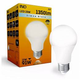 INQ E27 15W 1350lm 6000K A65 lampa LED zimna biała