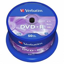 Płyta VERBATIM Datalife Azo DVD+R 4.7GB x16 op 50 szt.cake box