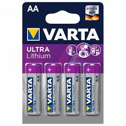 blister 4 szt. baterie litowe VARTA AA LR6 ULTRA Lithium