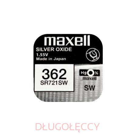 MAXELL SR721SW 362 1,55V bateria srebrowa