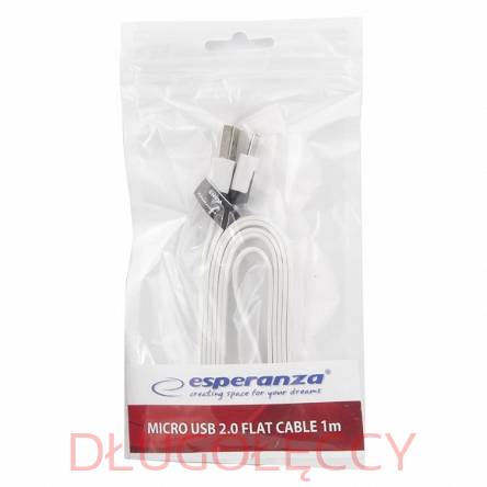 ESPERANZA EB182 kabel USB 2.0 - micro USB 1,8m płaski taśma