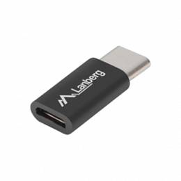 Adapter USB 2.0 Typ-C męski do MicroUSB LANBERG