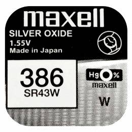 MAXELL SR43W 386 1,55V bateria srebrowa