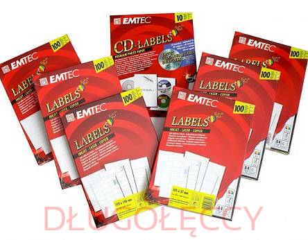 Etykiety 145x17mm 10/16+program EMTEC