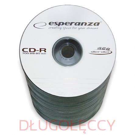 ESPERANZA CD-Rsilver 700MB 80min szpindel 100 szt.
