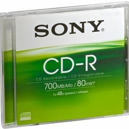 Płyta SONY CD-R 80/700MBx48 1 szt. box 